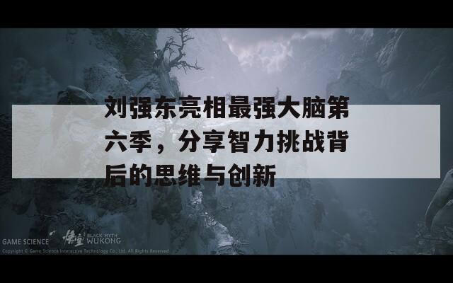 刘强东亮相最强大脑第六季，分享智力挑战背后的思维与创新