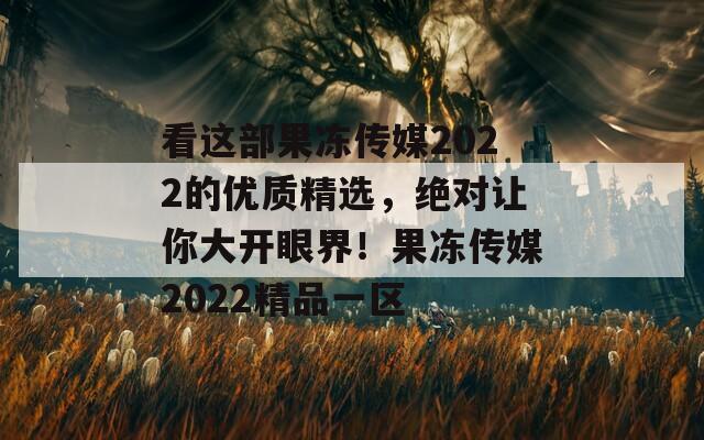 看这部果冻传媒2022的优质精选，绝对让你大开眼界！果冻传媒2022精品一区