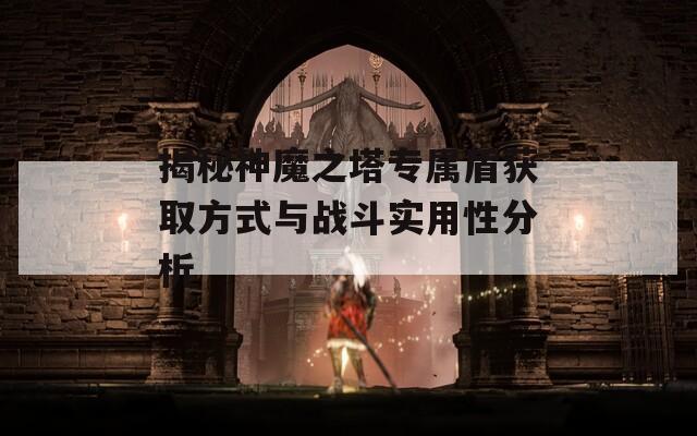 揭秘神魔之塔专属盾获取方式与战斗实用性分析