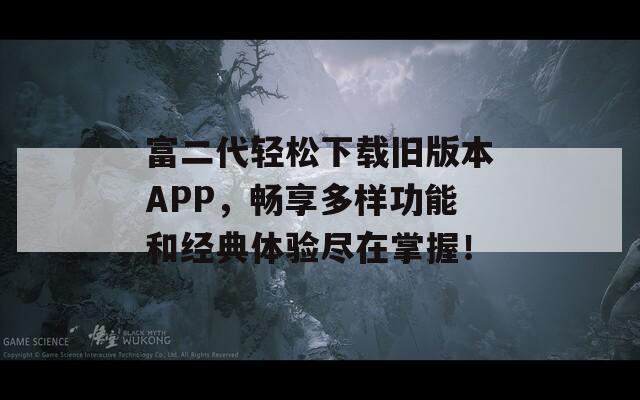 富二代轻松下载旧版本APP，畅享多样功能和经典体验尽在掌握！  第1张