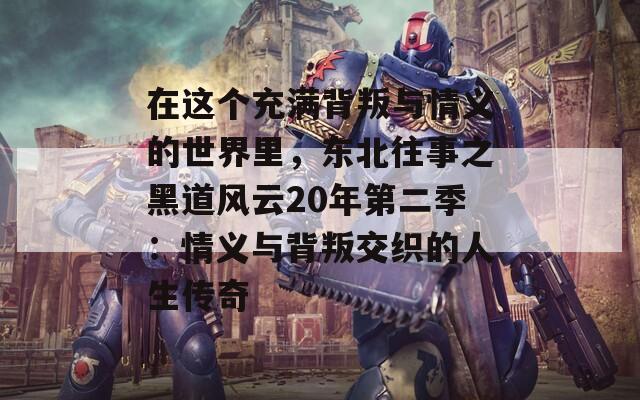 在这个充满背叛与情义的世界里，东北往事之黑道风云20年第二季：情义与背叛交织的人生传奇