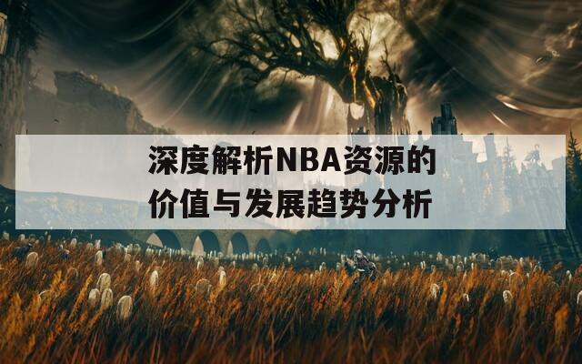 深度解析NBA资源的价值与发展趋势分析