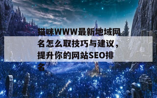 猫咪WWW最新地域网名怎么取技巧与建议，提升你的网站SEO排名