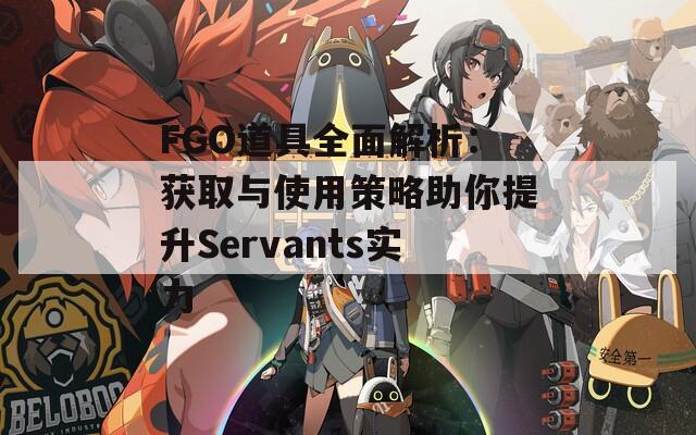 FGO道具全面解析：获取与使用策略助你提升Servants实力