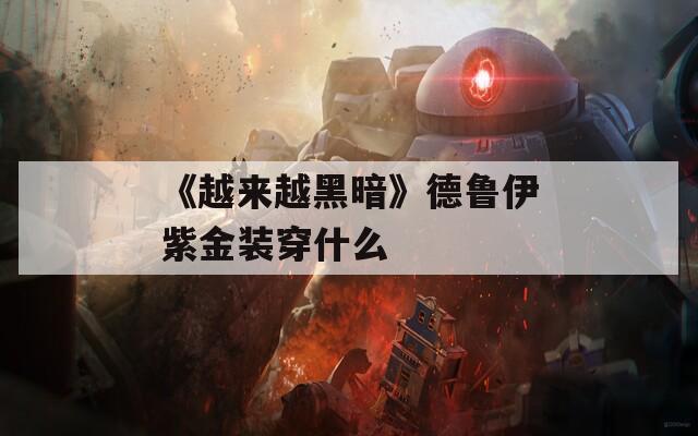 《越来越黑暗》德鲁伊紫金装穿什么