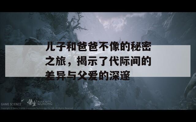 儿子和爸爸不像的秘密之旅，揭示了代际间的差异与父爱的深邃